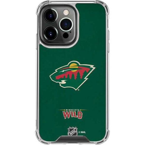 NHL Minnesota Wild Distressed iPhone 16 Pro Clear Case