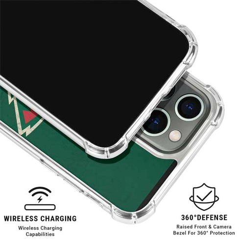 NHL Minnesota Wild Distressed iPhone 16 Pro Max Clear Case