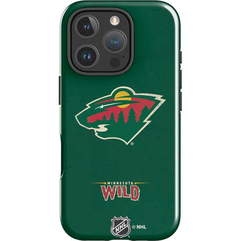 NHL Minnesota Wild Distressed iPhone 16 Pro Max Impact Case