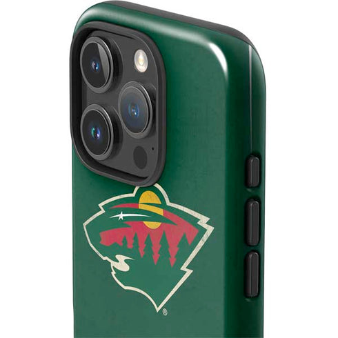NHL Minnesota Wild Distressed iPhone 16 Pro Max Impact Case