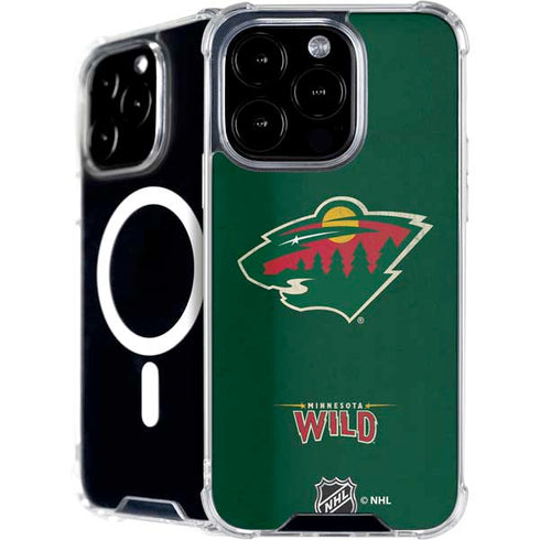 NHL Minnesota Wild Distressed iPhone 16 Pro Max MagSafe Case