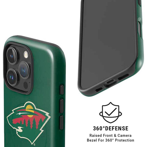 NHL Minnesota Wild Distressed iPhone 16 Pro Max Magsafe Impact Case