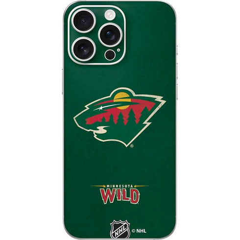 NHL Minnesota Wild Distressed iPhone 16 Pro Max Skin