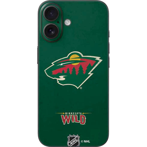 NHL Minnesota Wild Distressed iPhone 16 Skin
