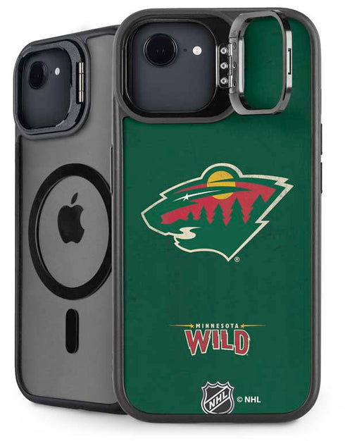 NHL Minnesota Wild Distressed iPhone 16e Kickstand Case