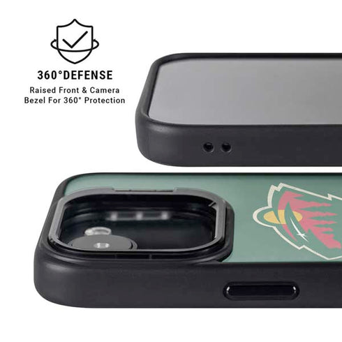 NHL Minnesota Wild Distressed iPhone 16e Kickstand Case
