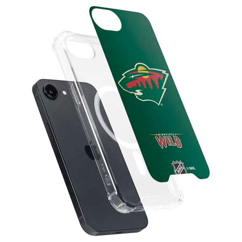 NHL Minnesota Wild Distressed iPhone 16e MagSafe Case