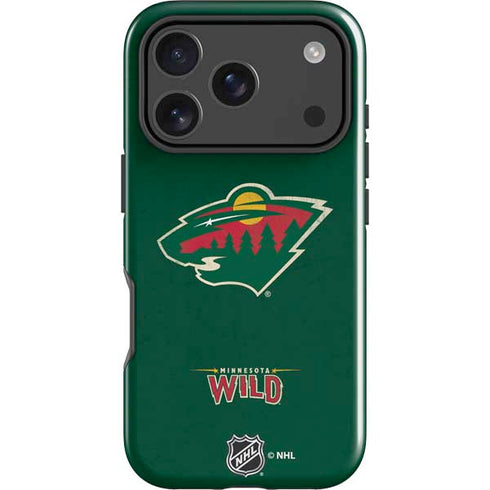 NHL Minnesota Wild Distressed iPhone 18 Pro Impact Case