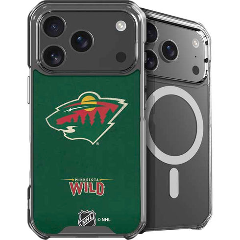 NHL Minnesota Wild Distressed iPhone 18 Pro Max MagSafe Case