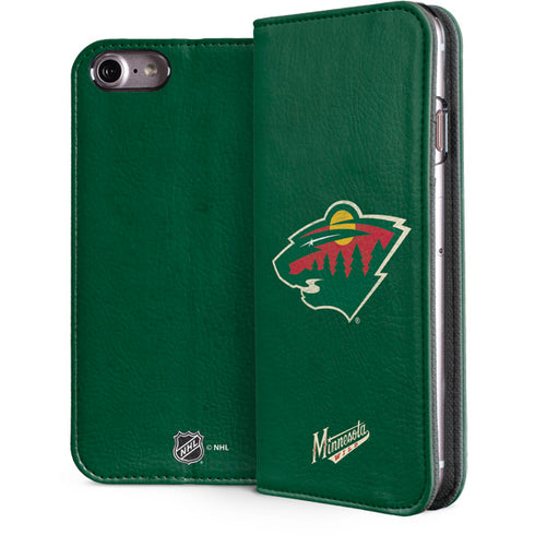 NHL Minnesota Wild Distressed iPhone 8 Folio Case