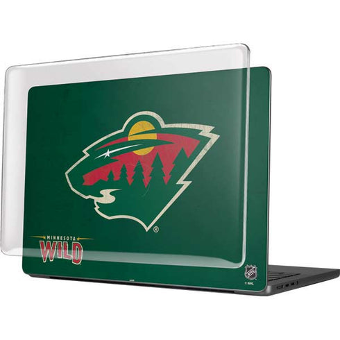 NHL Minnesota Wild Distressed MacBook Pro 14in (2021-24) Case plus Skin