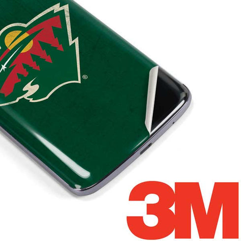 NHL Minnesota Wild Distressed Moto E5 Plus Skin