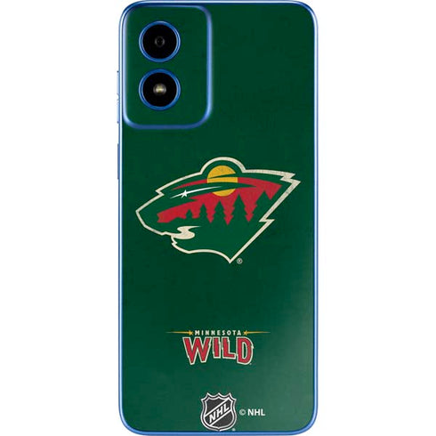 NHL Minnesota Wild Distressed Moto G Play 4G (2024) Skin