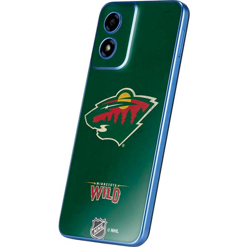 NHL Minnesota Wild Distressed Moto G Play 4G (2024) Skin