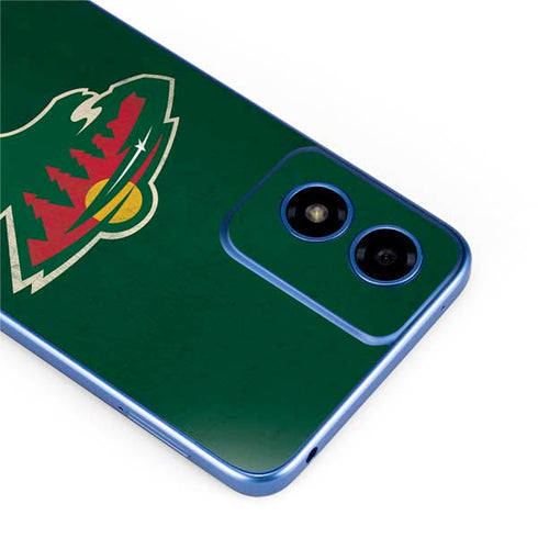 NHL Minnesota Wild Distressed Moto G Play 4G (2024) Skin