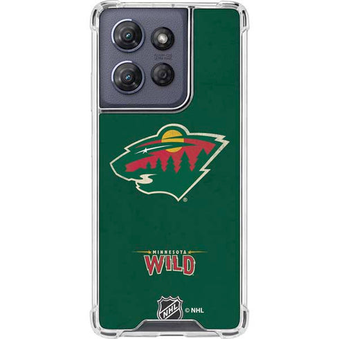 NHL Minnesota Wild Distressed Moto G Play 5G (2025) Clear Case