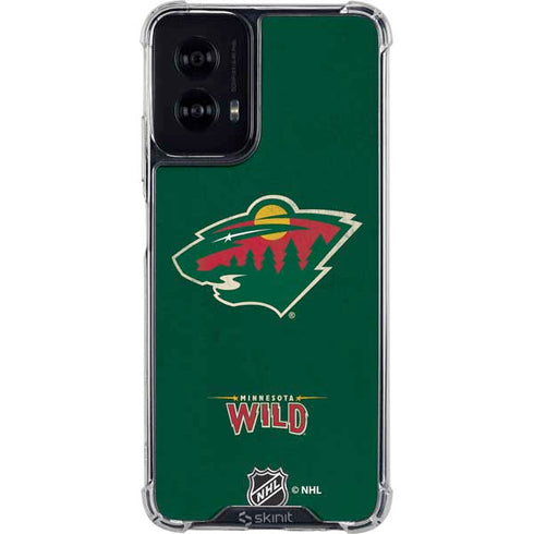NHL Minnesota Wild Distressed Moto G Power 5G (2024) Clear Case