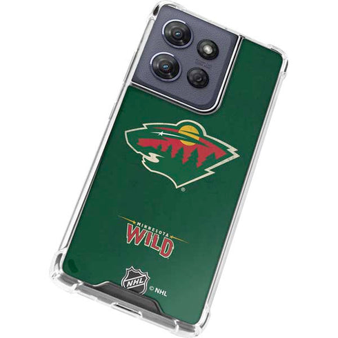 NHL Minnesota Wild Distressed Moto G Stylus 5G (2025) Clear Case