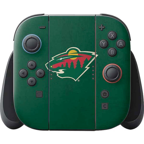 NHL Minnesota Wild Distressed Nintendo Skins