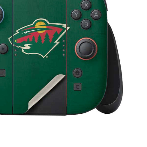 NHL Minnesota Wild Distressed Nintendo Switch 2 (2025) Joy-Con Controller Skin