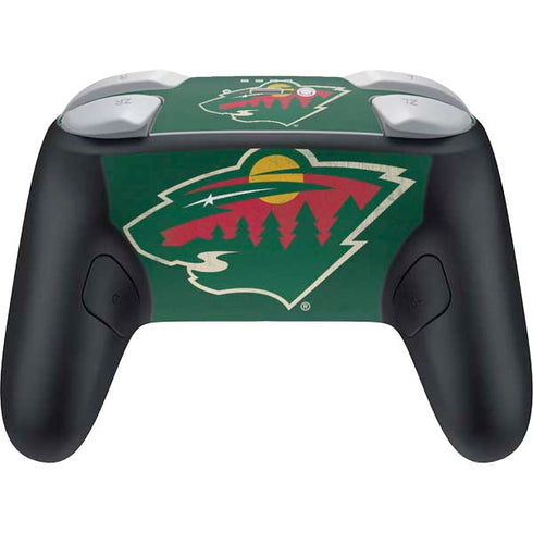 NHL Minnesota Wild Distressed Nintendo Switch 2 (2025) Pro Controller Skin