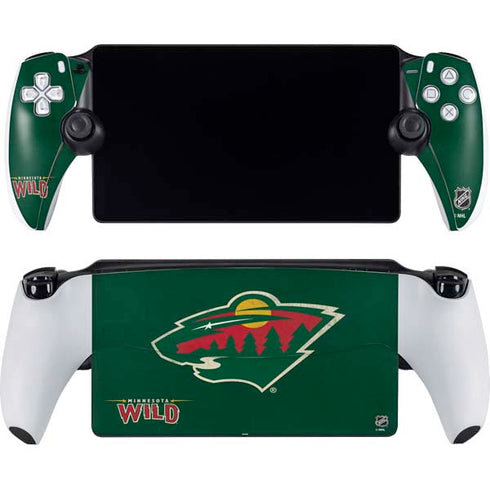 NHL Minnesota Wild Distressed PlayStation Portal Remote Player Skin