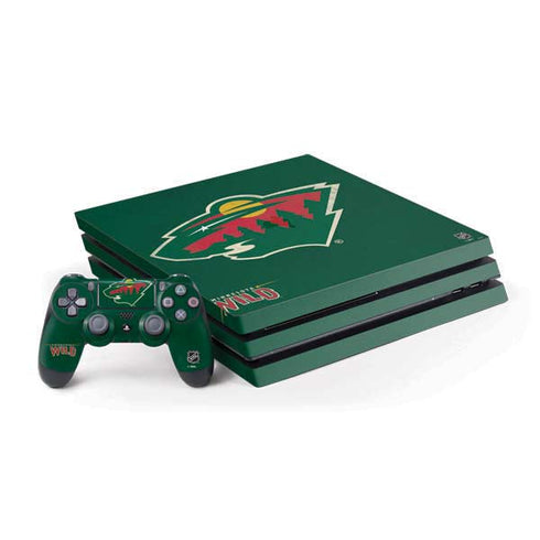 NHL Minnesota Wild Distressed PlayStation PS4 Skins