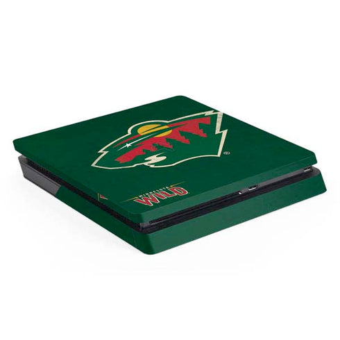 NHL Minnesota Wild Distressed PlayStation PS4 Skins