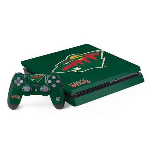 NHL Minnesota Wild Distressed PlayStation PS4 Skins