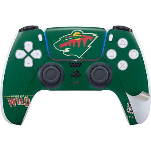 NHL Minnesota Wild Distressed PS5 Pro Bundle Skin