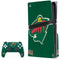 NHL Minnesota Wild Distressed PS5 Pro Disk Bundle Skin