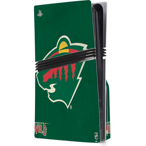NHL Minnesota Wild Distressed PlayStation PS5 Skins