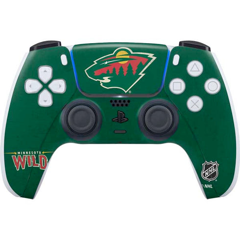 NHL Minnesota Wild Distressed PlayStation PS5 Skins