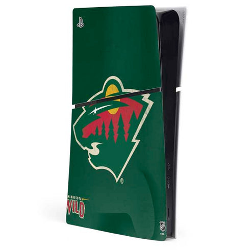 NHL Minnesota Wild Distressed PlayStation PS5 Skins