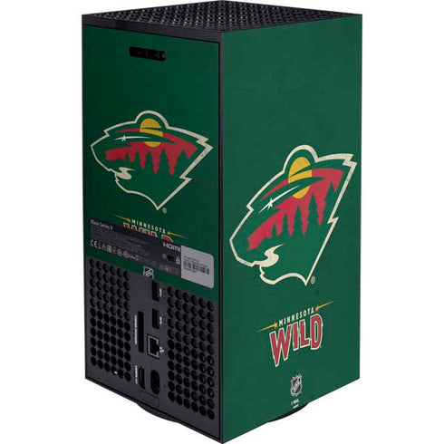 NHL Minnesota Wild Distressed XBox Series X Digital Edition Bundle Skin