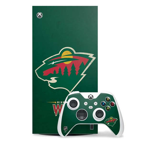 NHL Minnesota Wild Distressed Xbox Series X Skins