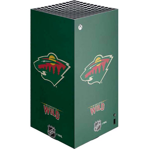 NHL Minnesota Wild Distressed XBox Series X Digital Edition Console Skin