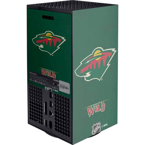 NHL Minnesota Wild Distressed XBox Series X Digital Edition Console Skin