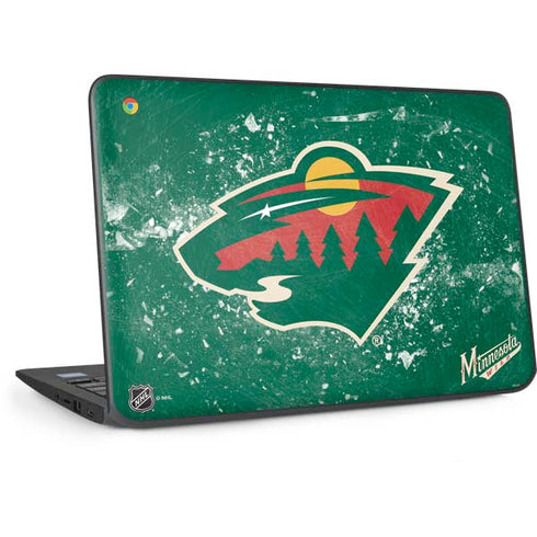 NHL Minnesota Wild Frozen HP Chromebook Skin