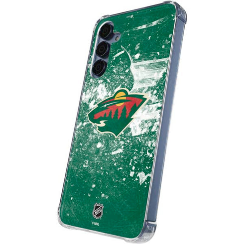 NHL Minnesota Wild Frozen Galaxy A55 5G Clear Case
