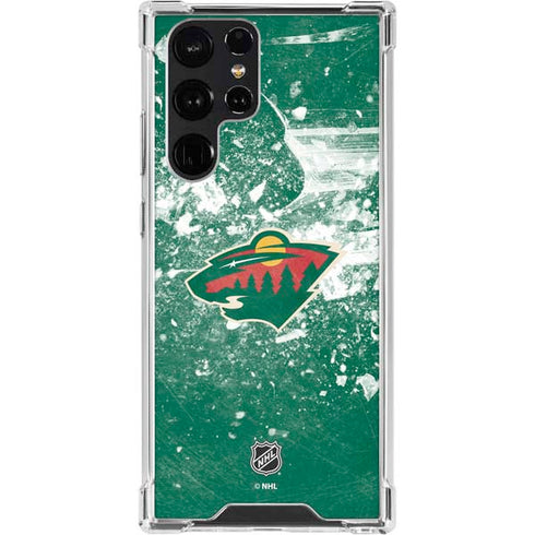 NHL Minnesota Wild Frozen Galaxy S23 Ultra Clear Case
