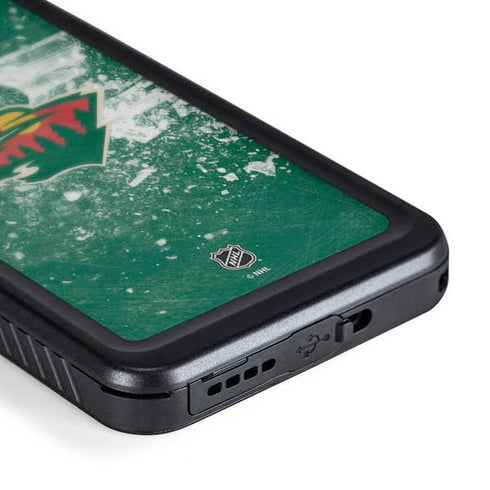 NHL Minnesota Wild Frozen Galaxy S24 Plus Waterproof Case