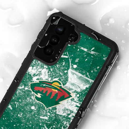 NHL Minnesota Wild Frozen Galaxy S24 Plus Waterproof Case