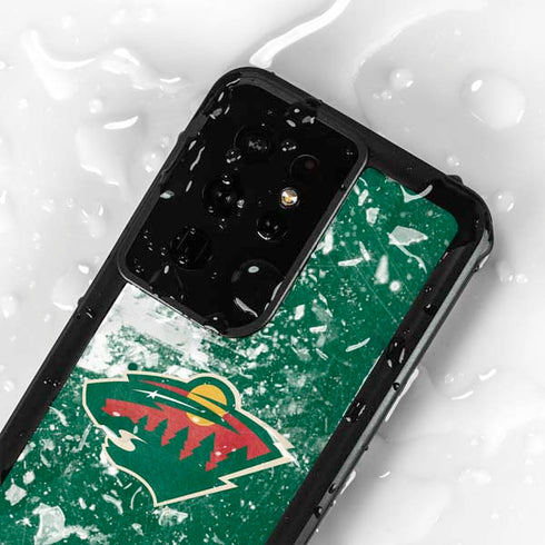 NHL Minnesota Wild Frozen Galaxy S24 Ultra Waterproof Case