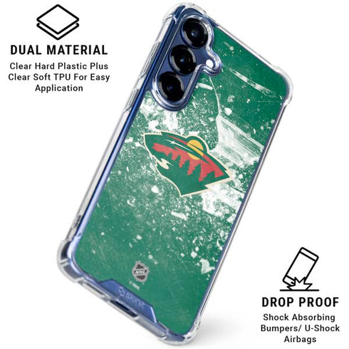 NHL Minnesota Wild Frozen Galaxy S25 FE Clear Case