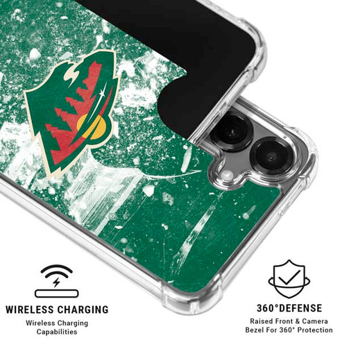 NHL Minnesota Wild Frozen Galaxy S26 Plus Clear Case