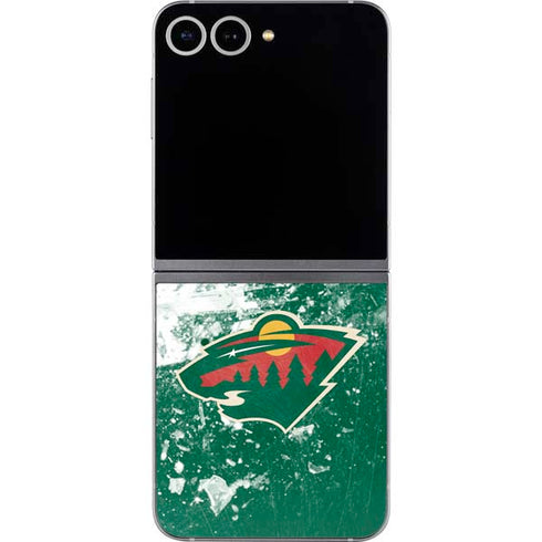 NHL Minnesota Wild Frozen Galaxy Z Flip6 Skin