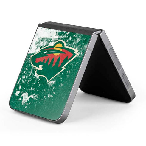 NHL Minnesota Wild Frozen Galaxy Z Flip6 Skin
