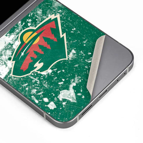 NHL Minnesota Wild Frozen Galaxy Z Flip6 Skin