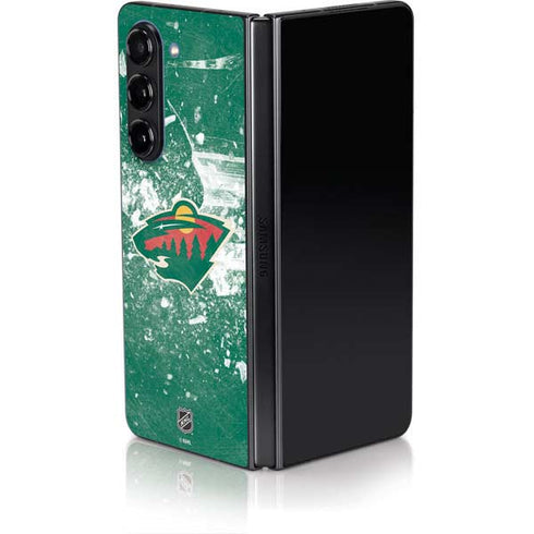 NHL Minnesota Wild Frozen Galaxy Z Fold5 5G Skin